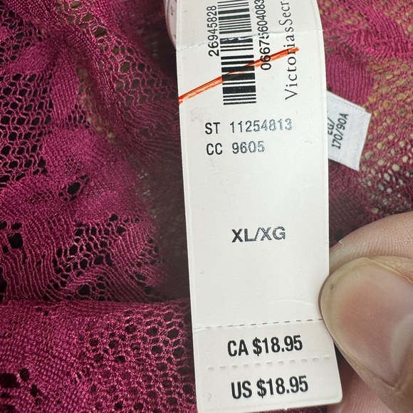 Victoria's Secret Dream Angels Mini String Bikini Burgundy - Picture 3 of 6